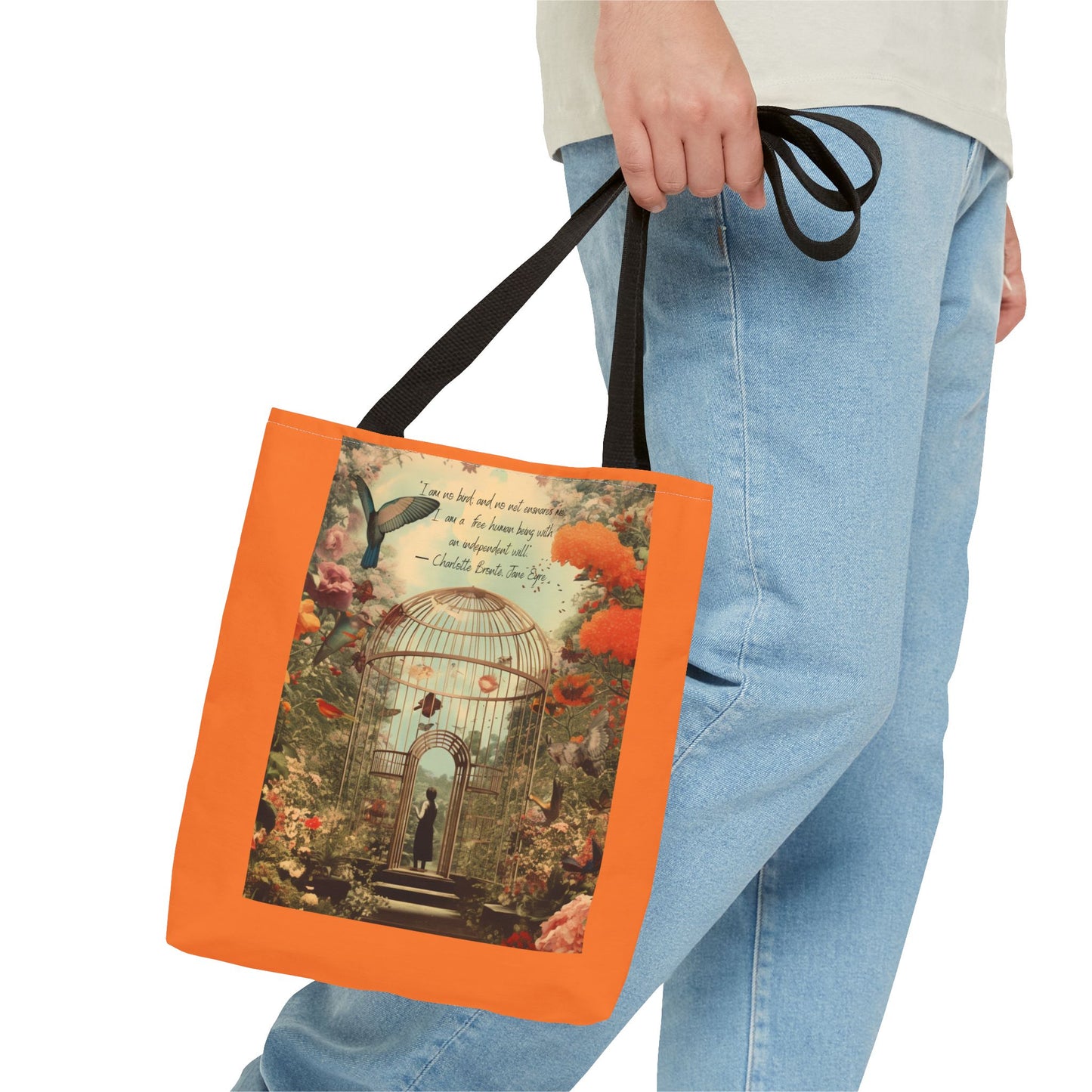 “I Am No Bird” – Charlotte Brontë Tote Bag