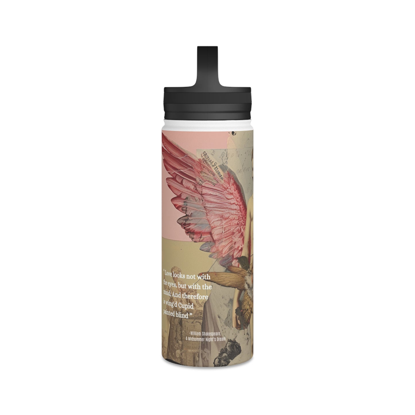 William Shakespeare Inspired Stainless Steel Water Bottle | For Book Lovers & Adventure Seekers