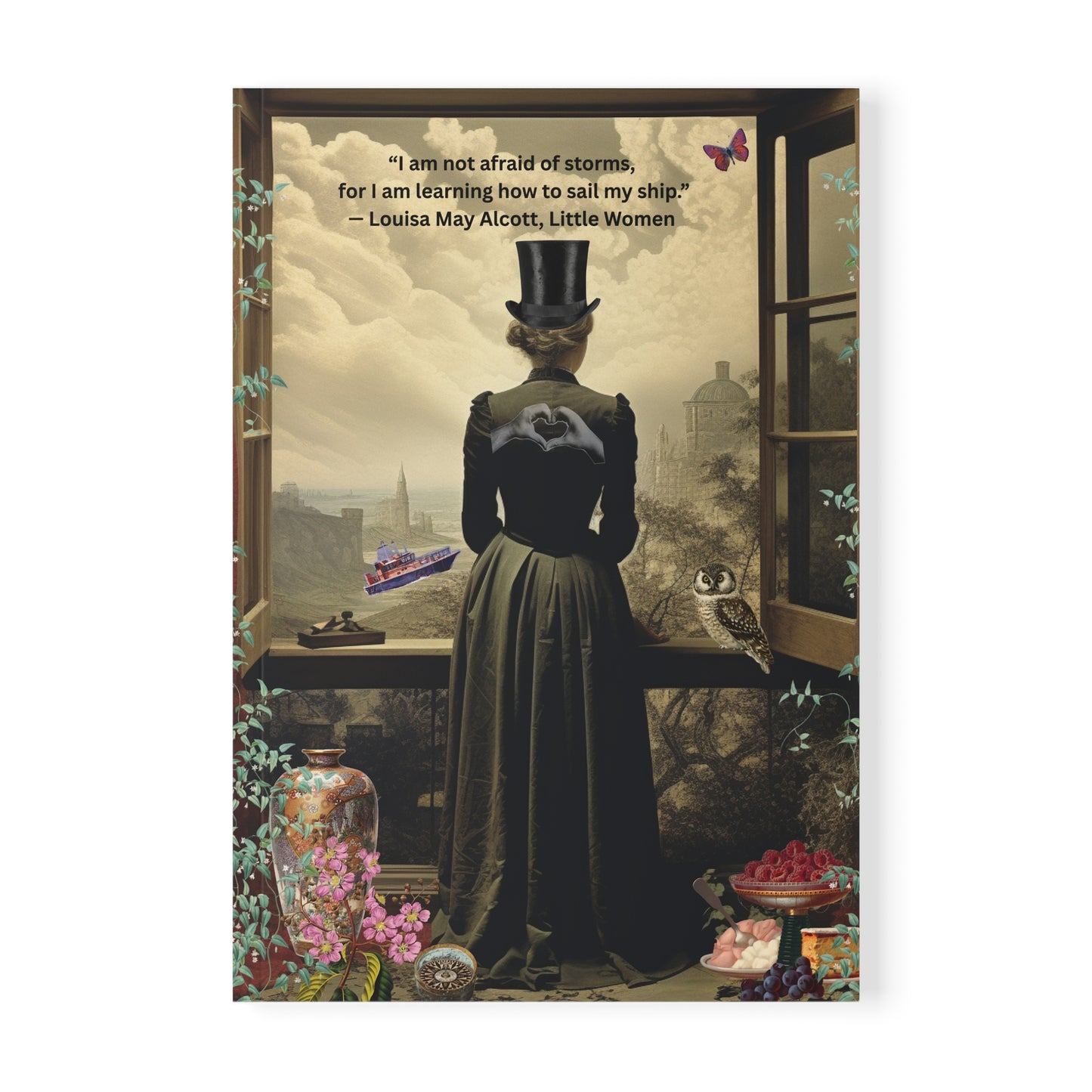Louisa May Alcott Quote Softcover Notebook