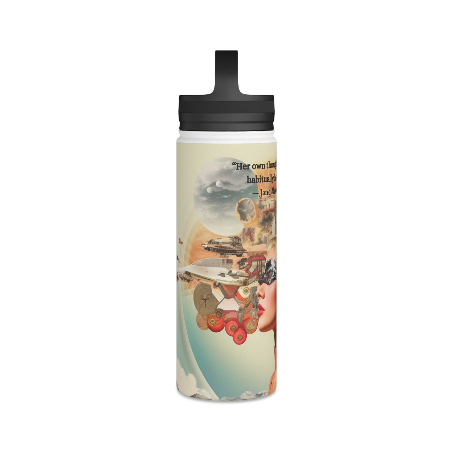 Jane Austen Inspired Stainless Steel Water Bottle | Your Best Companion for Hydration Adventures