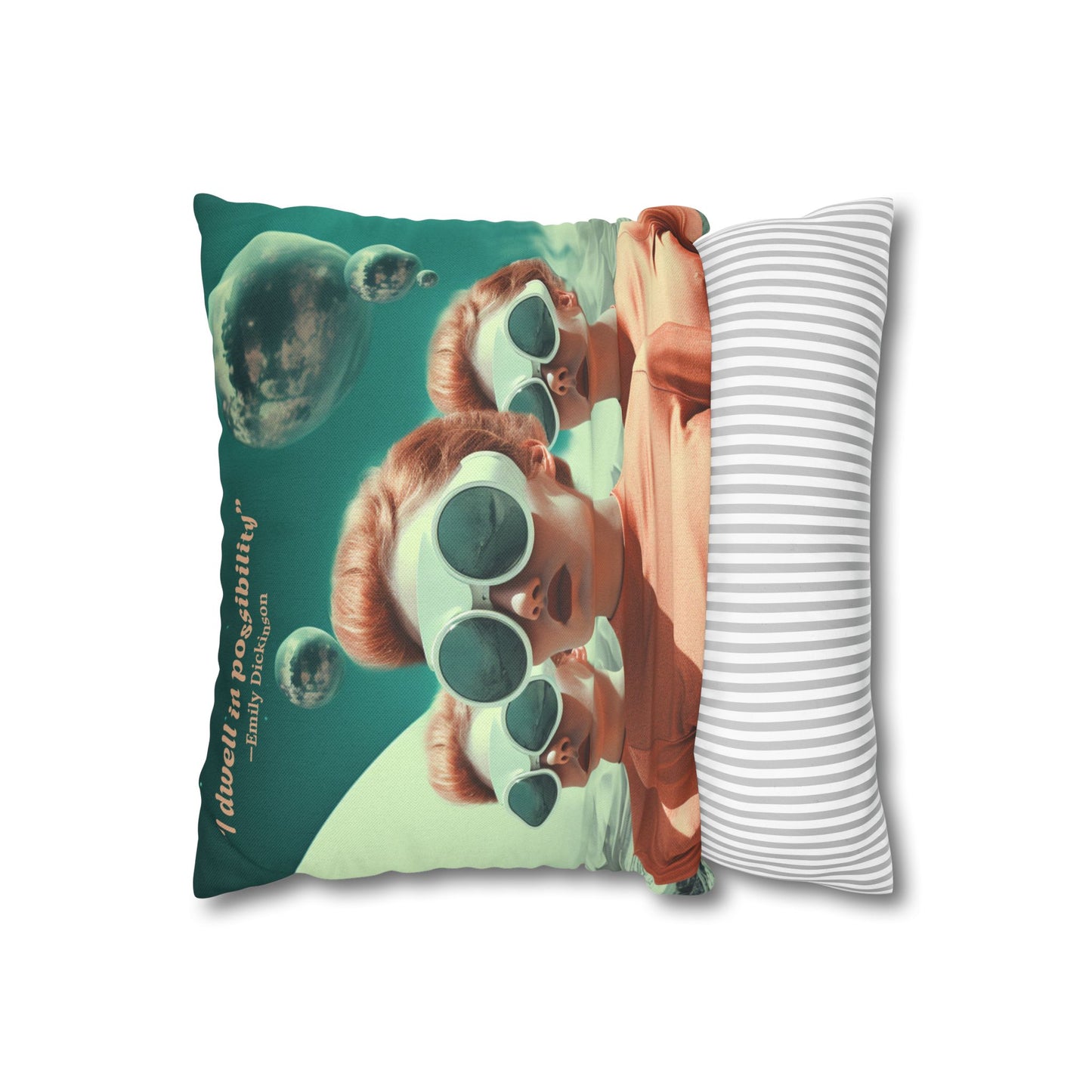 “I Dwell in Possibility” – Emily Dickinson Quote Cushion | Literary Home Décor for Dreamers & Writers