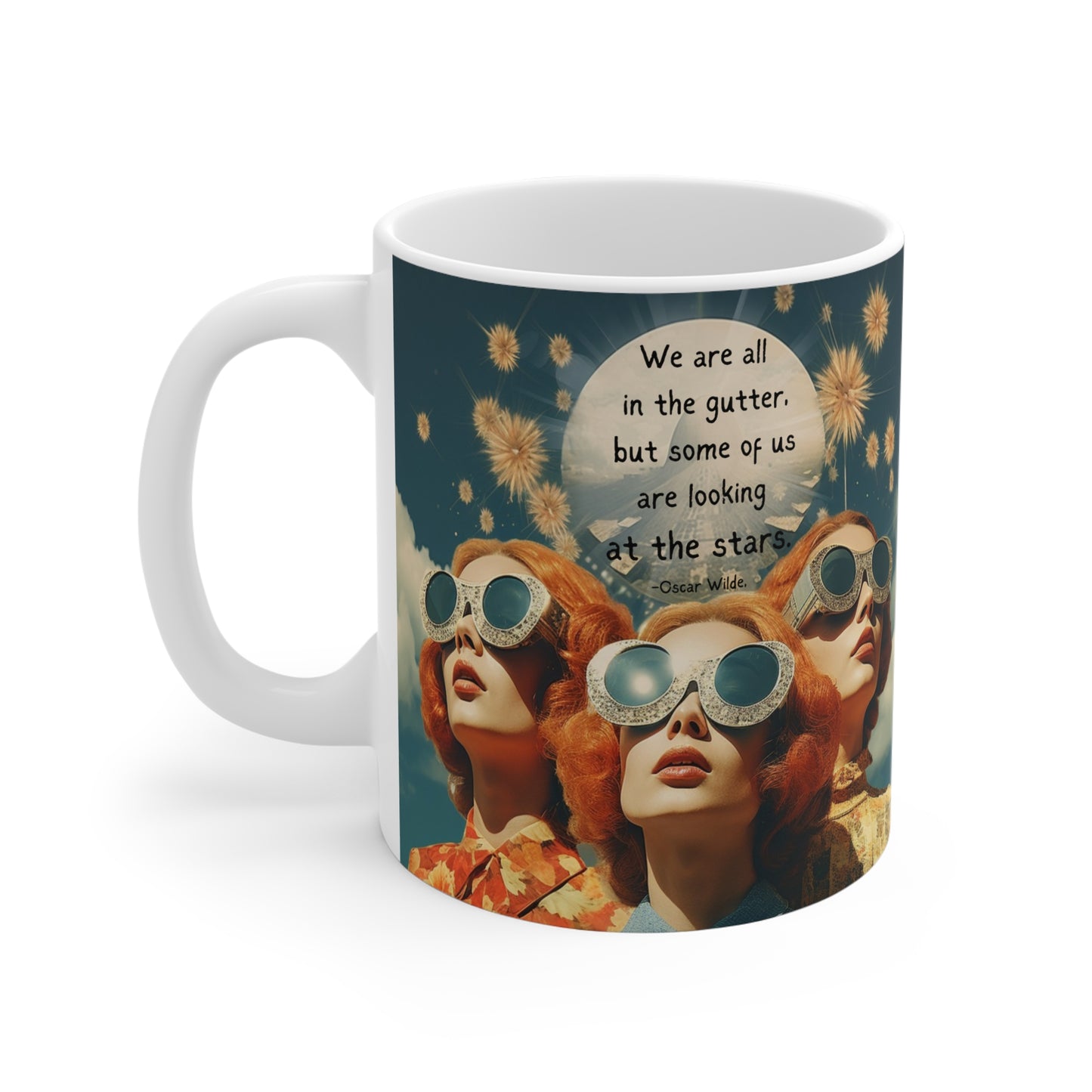 “We Are All in the Gutter” – Oscar Wilde Quote Mug | Literary Home Décor for Dreamers