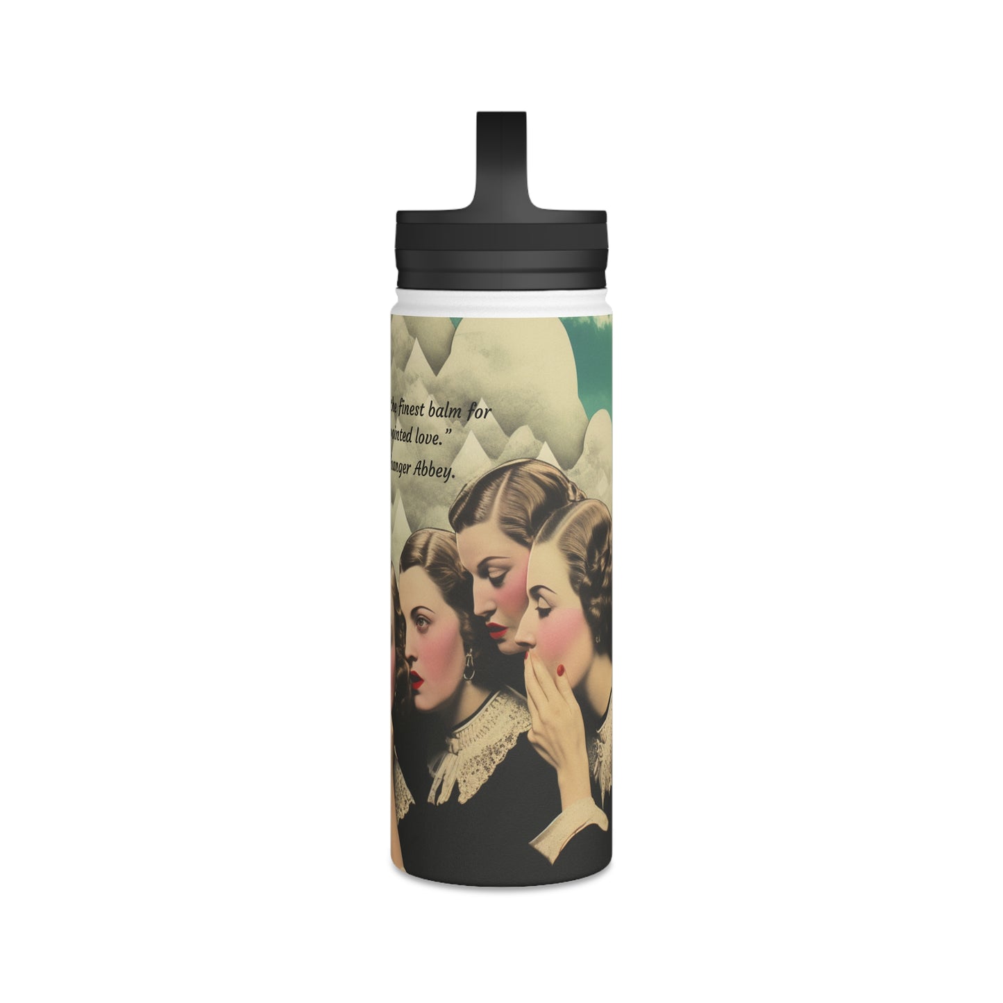 Jane Austen Inspired Stainless Steel Water Bottle | Find Comfort in Friendship