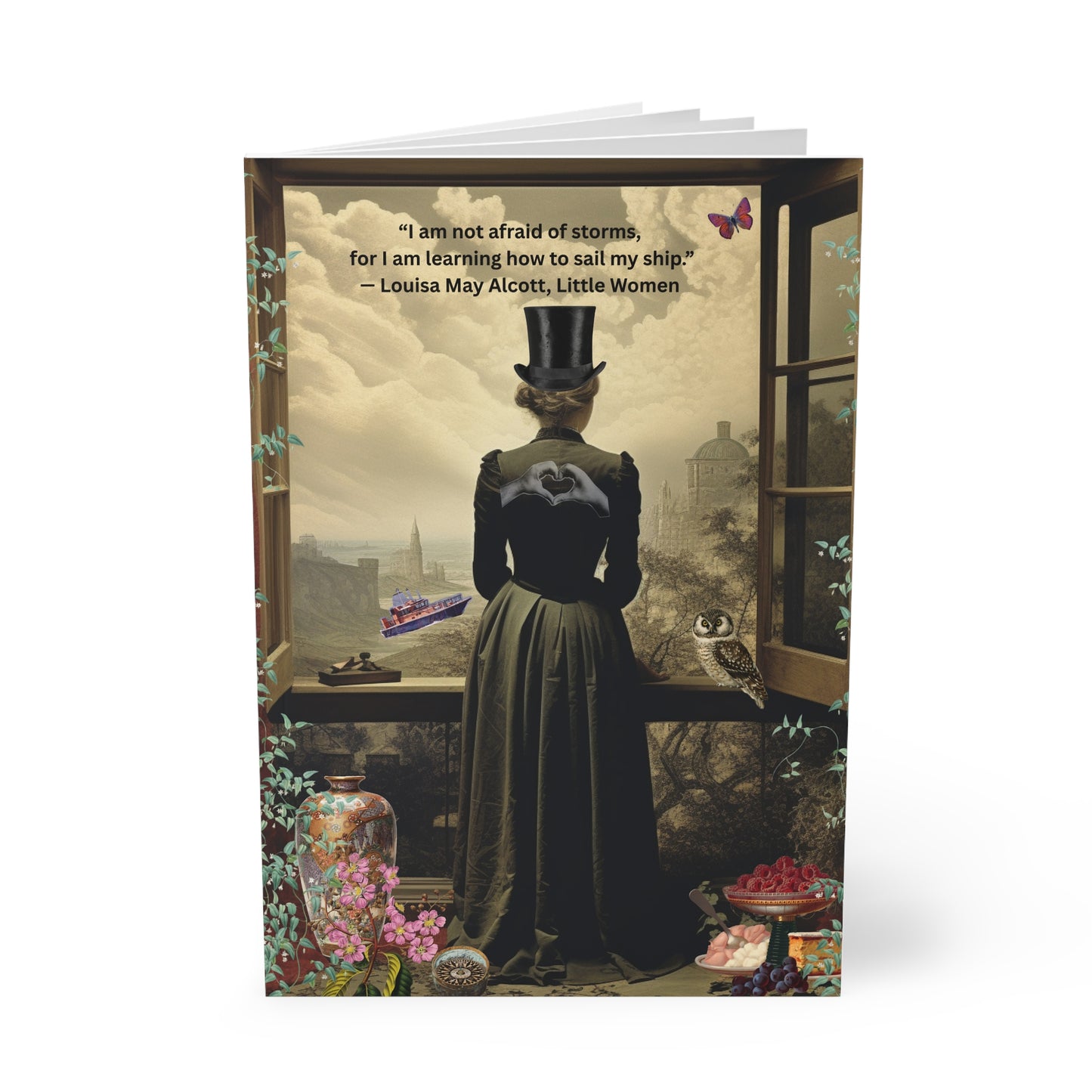 Louisa May Alcott Quote Softcover Notebook