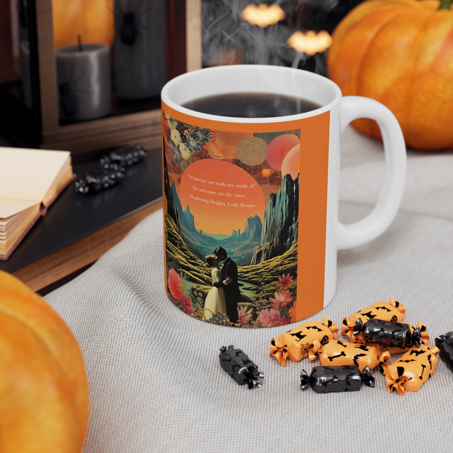 “Whatever Our Souls Are Made Of” – Emily Brontë Quote Mug | Romantic Literary Gift from Wuthering Heights