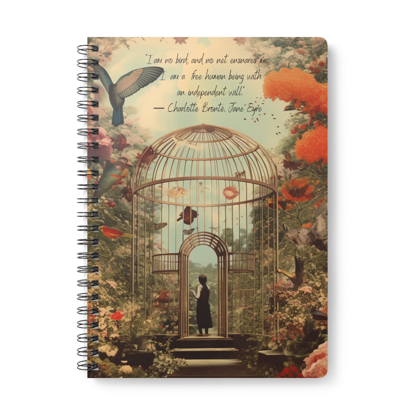 Charlotte Bronte, Jane Eyre Quote Softcover Notebook, A5