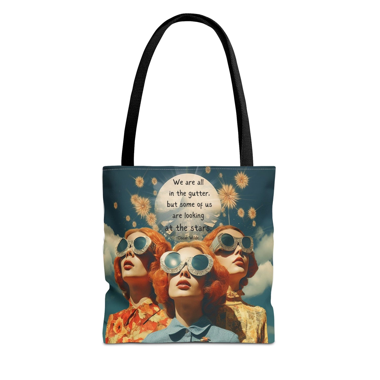 Oscar Wilde Quote Tote Bag – “We are all in the gutter, but some of us are looking at the stars.”