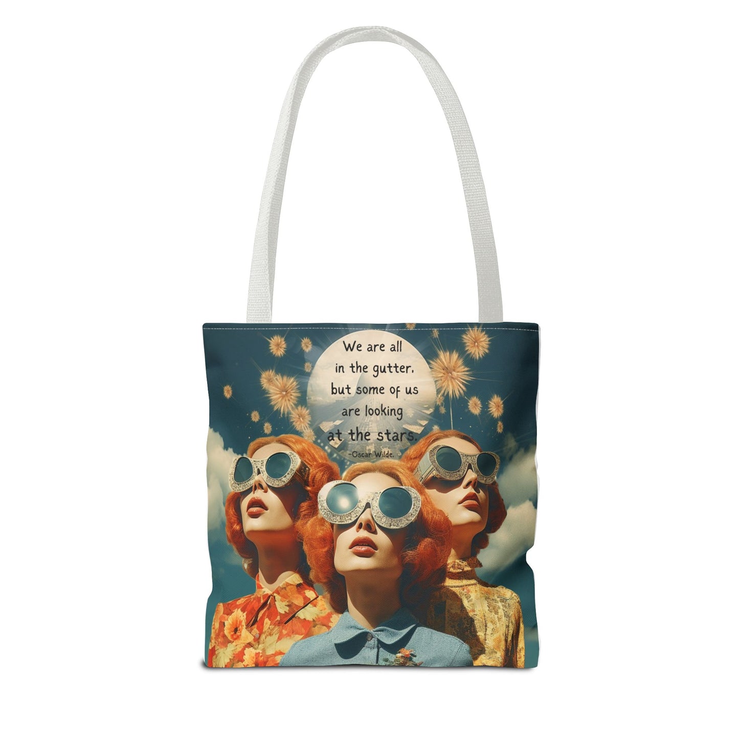 Oscar Wilde Quote Tote Bag – “We are all in the gutter, but some of us are looking at the stars.”