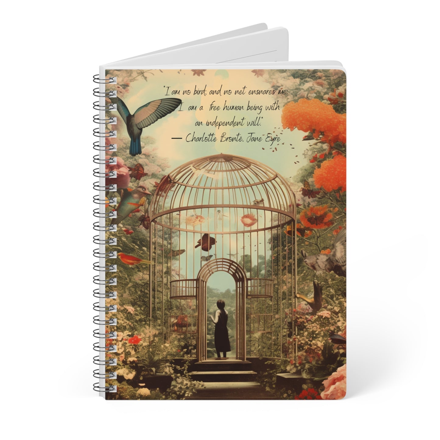 Charlotte Bronte, Jane Eyre Quote Softcover Notebook, A5