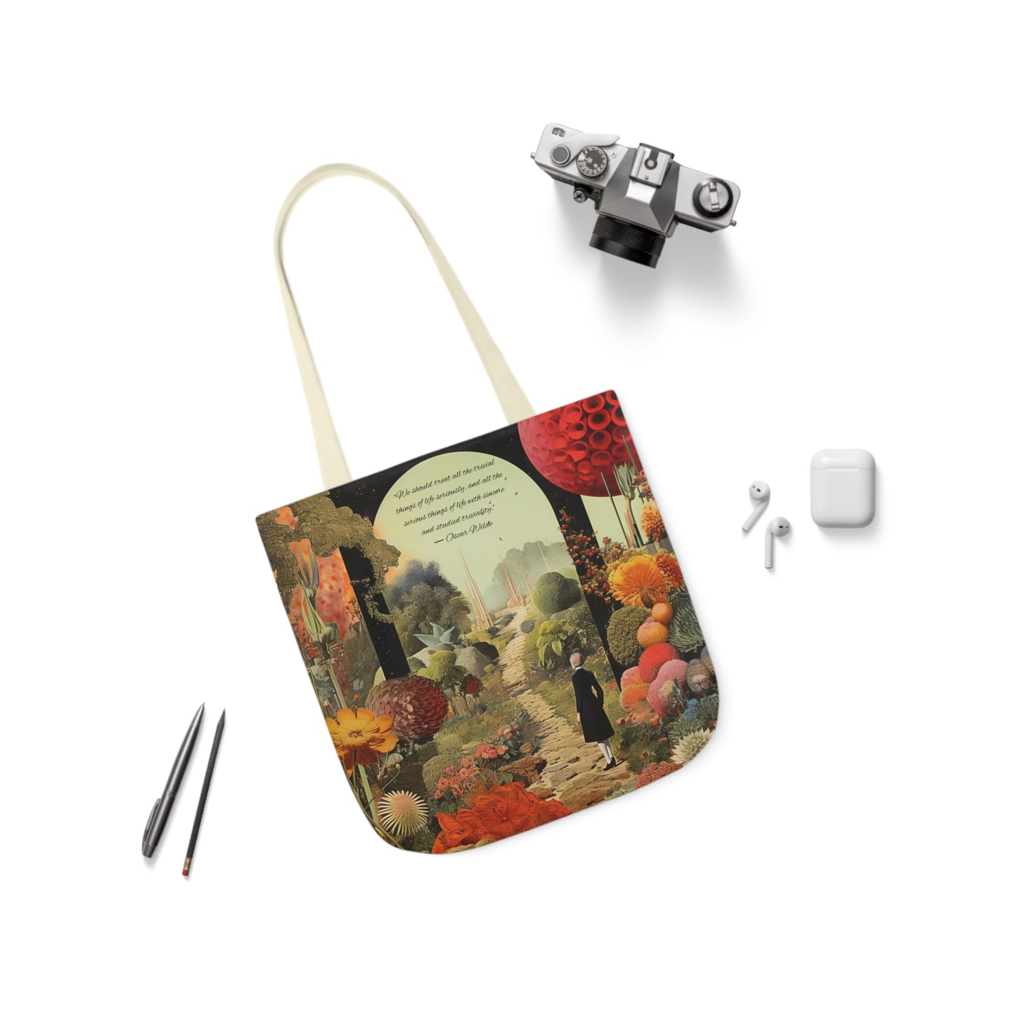 "Trivial things" Oscar Wilde Quote, Tote Bag