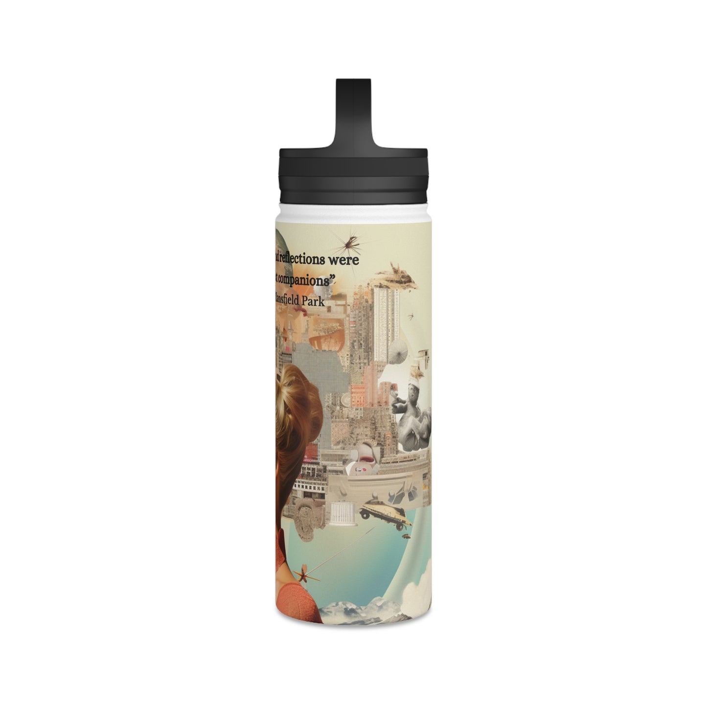 Jane Austen Inspired Stainless Steel Water Bottle | Your Best Companion for Hydration Adventures