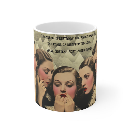 Jane Austen 'Northanger Abbey' Quote Mug - The Ideal Companion for Book Lovers and Beverage Enthusiasts