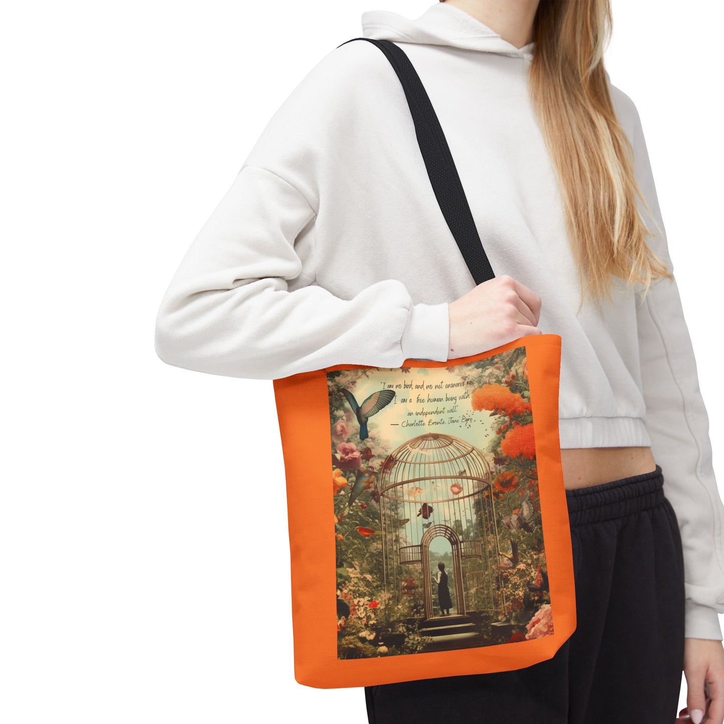 “I Am No Bird” – Charlotte Brontë Tote Bag