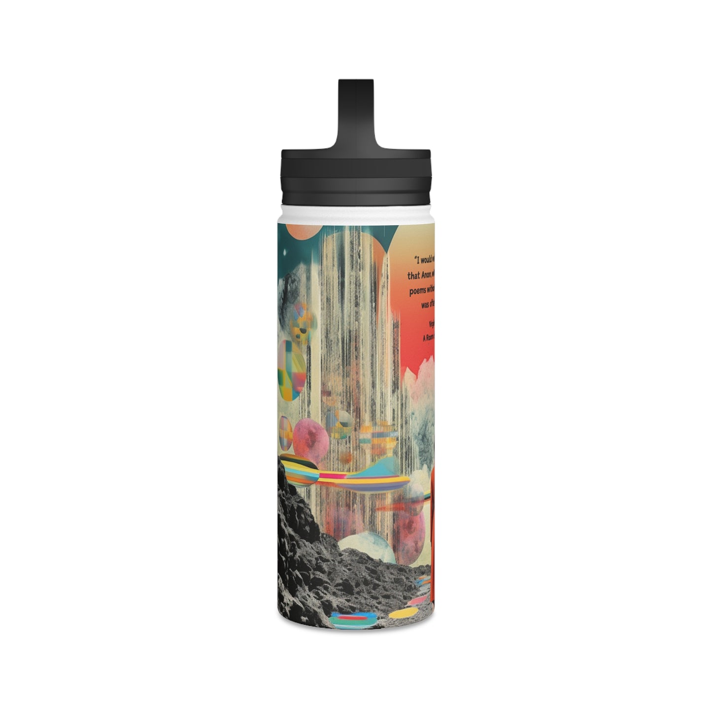 Virginia Woolf Inspired Stainless Steel Water Bottle | Unveiling the Voice of Women
