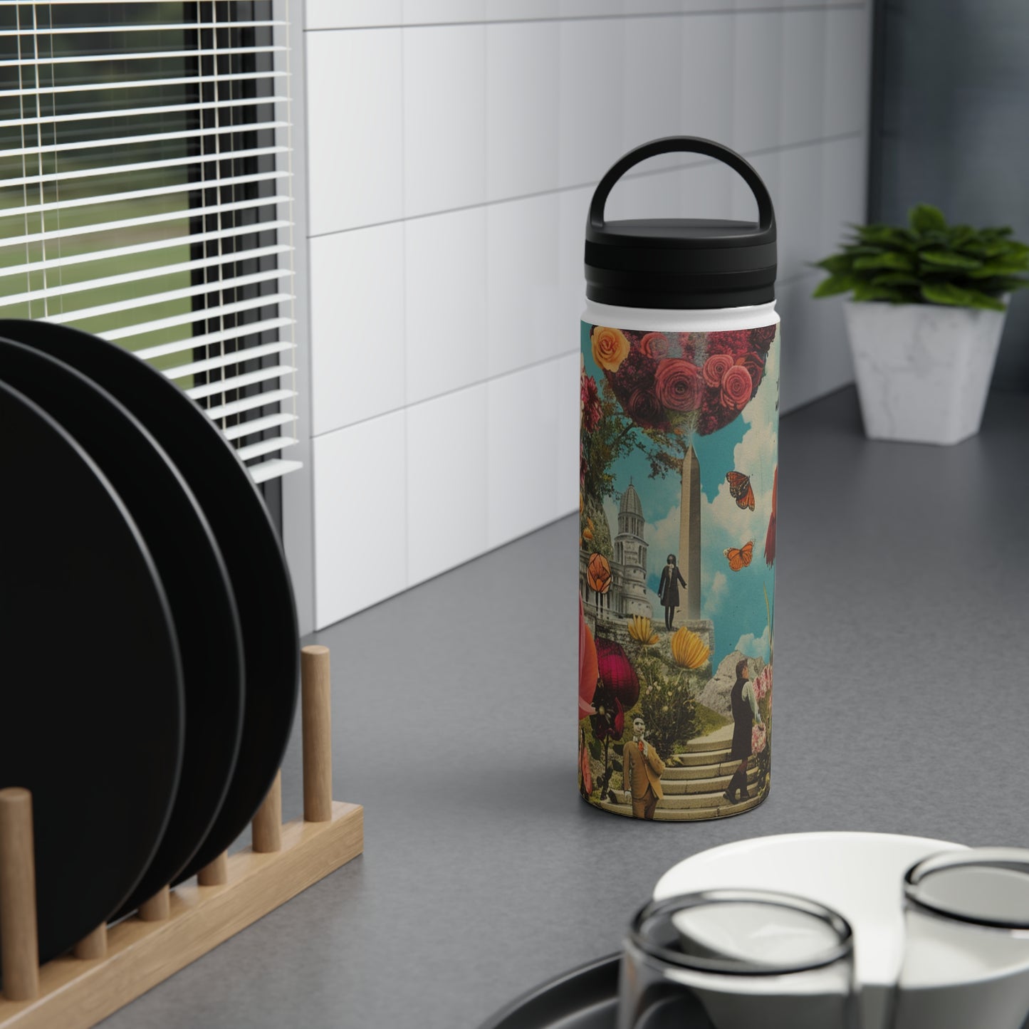 George Eliot Inspired Stainless Steel Water Bottle | Quench Your Thirst in Style
