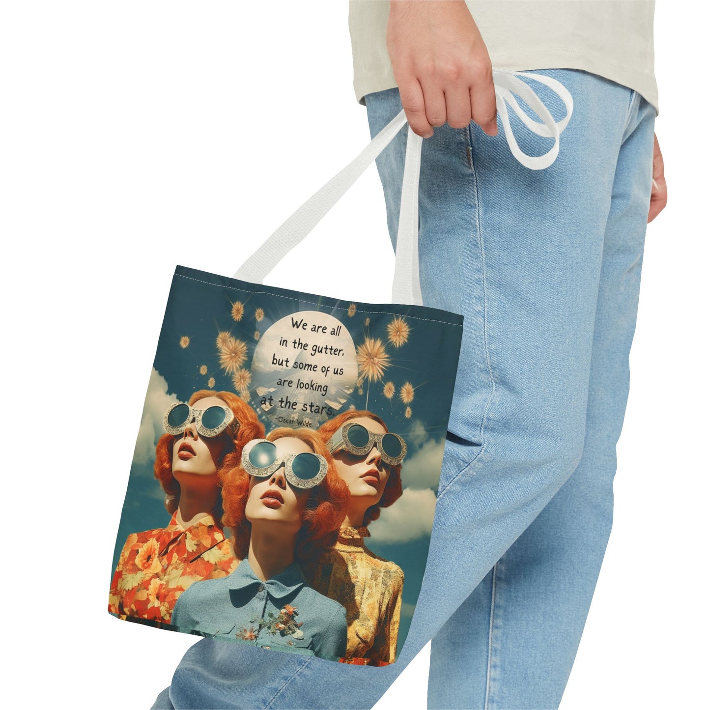 Oscar Wilde Quote Tote Bag – “We are all in the gutter, but some of us are looking at the stars.”