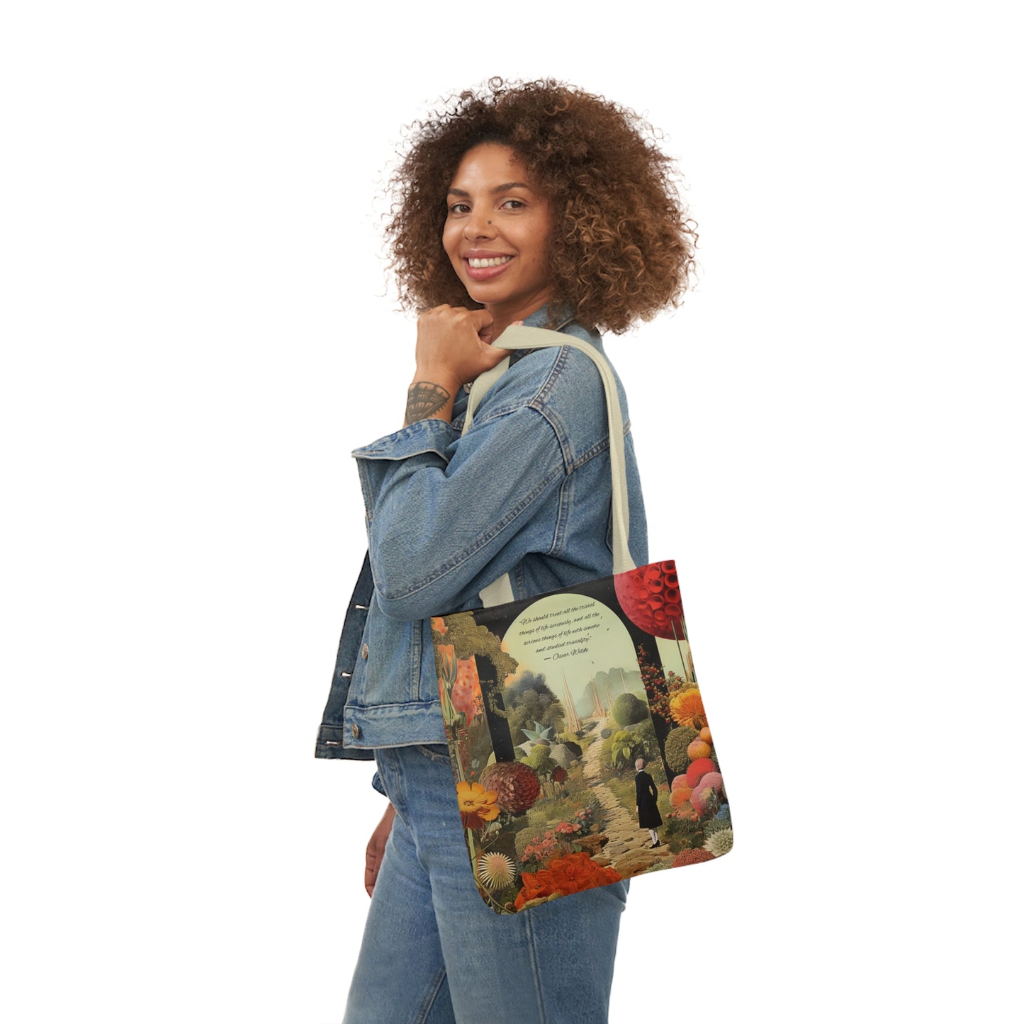 "Trivial things" Oscar Wilde Quote, Tote Bag