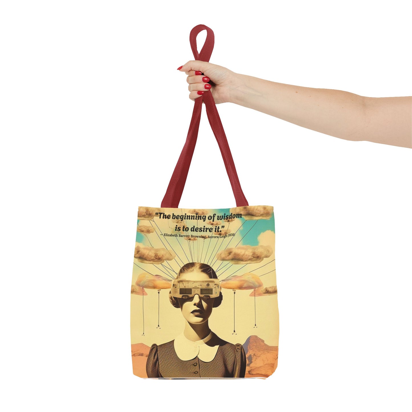 Inspirational Quote Tote Bag – "The Beginning of Wisdom"