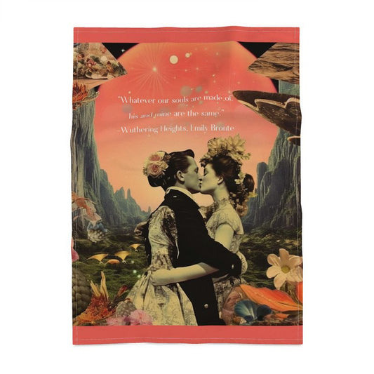 “Whatever Our Souls Are Made Of” – Emily Brontë Quote Tea Towel V2