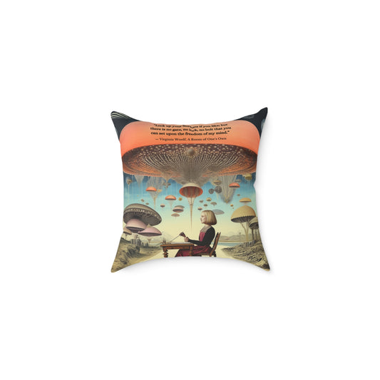 "Libraries" Virginia Woolf Quote From A Rooms of One's Own Cushion