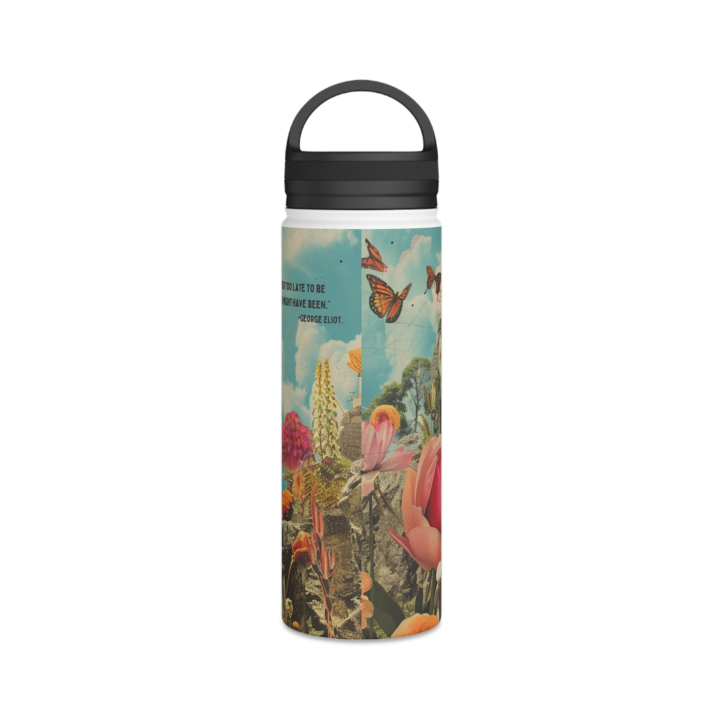 George Eliot Inspired Stainless Steel Water Bottle | Quench Your Thirst in Style