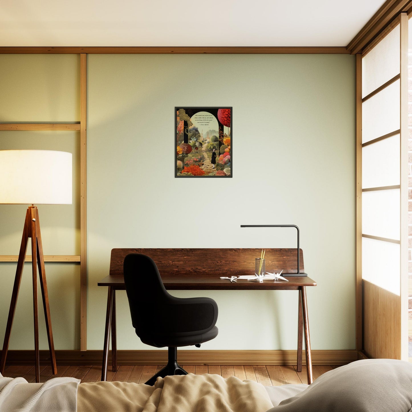 'Trivial Things' Oscar Wilde quote, Premium Matte Paper Metal Framed Poster