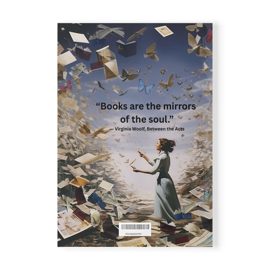 Inspirational A5 Softcover Notebook - "Books are the Mirrors of the Soul"