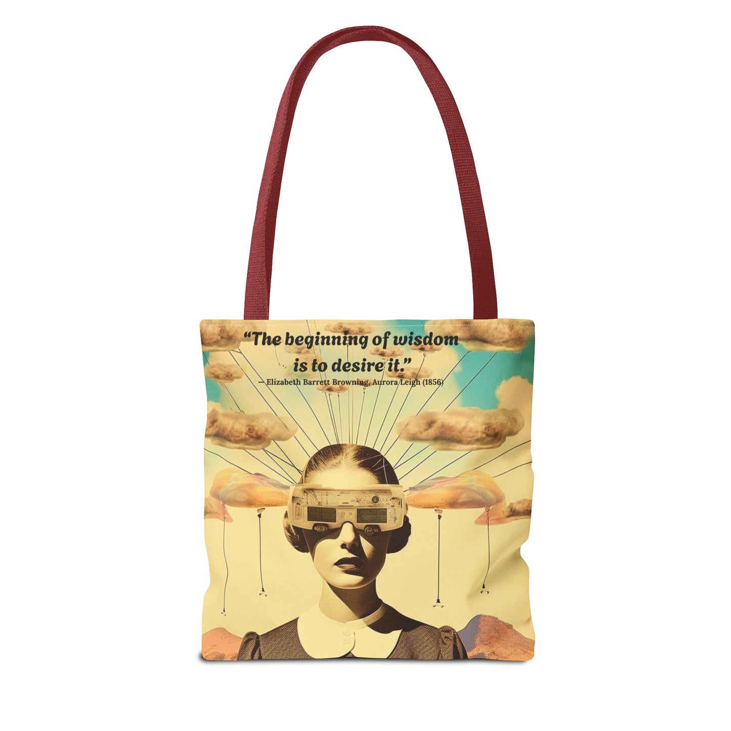 Inspirational Quote Tote Bag – "The Beginning of Wisdom"