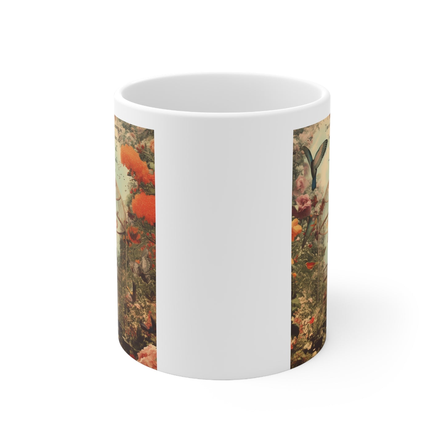 Freedom Spirit Ceramic Mug - Charlotte Bronte's Jane Eyre Inspiration.