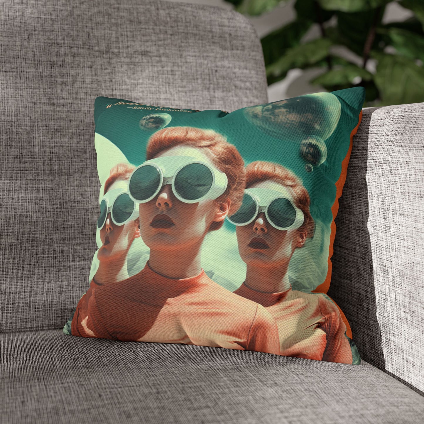 “I Dwell in Possibility” – Emily Dickinson Quote Cushion | Literary Home Décor for Dreamers & Writers