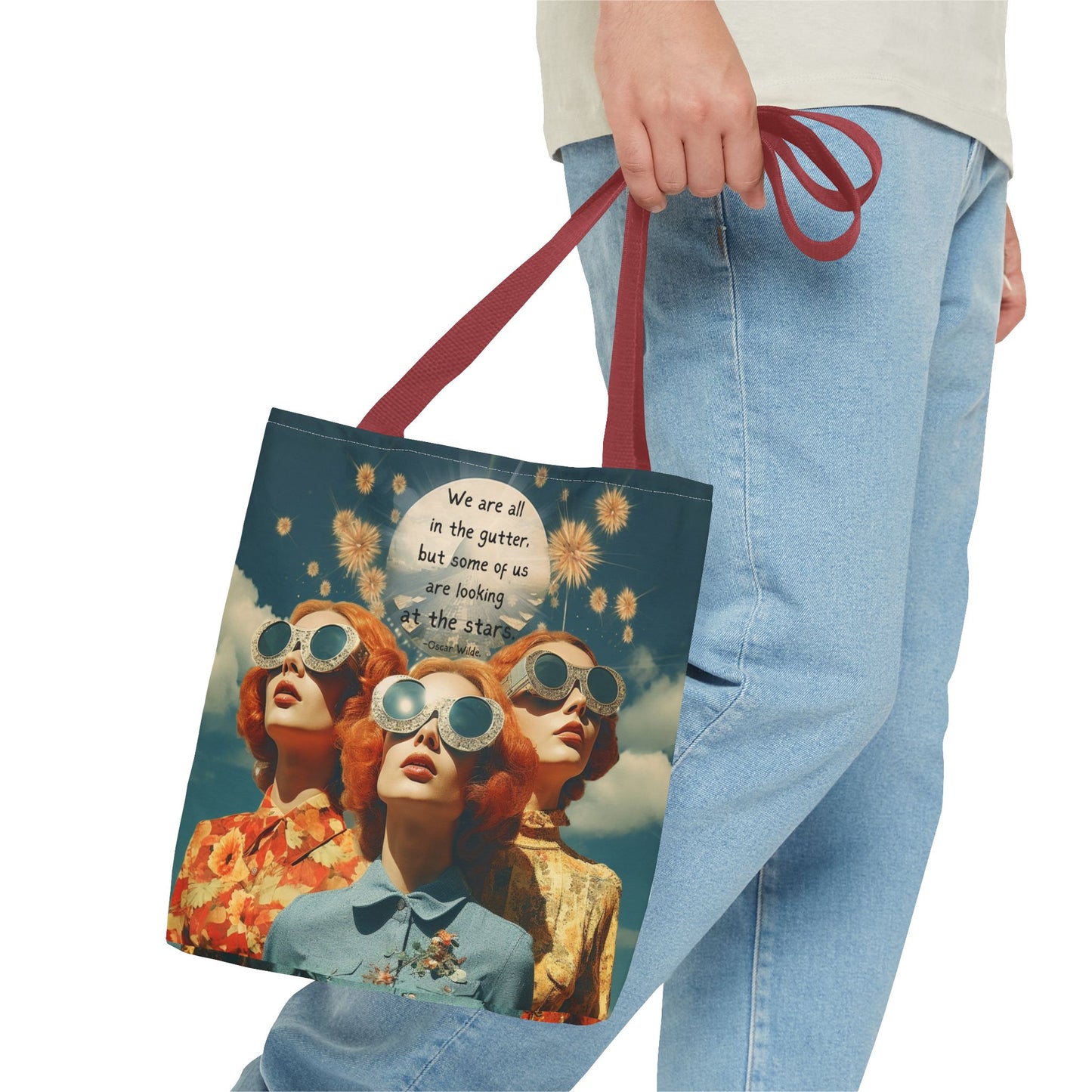Oscar Wilde Quote Tote Bag – “We are all in the gutter, but some of us are looking at the stars.”