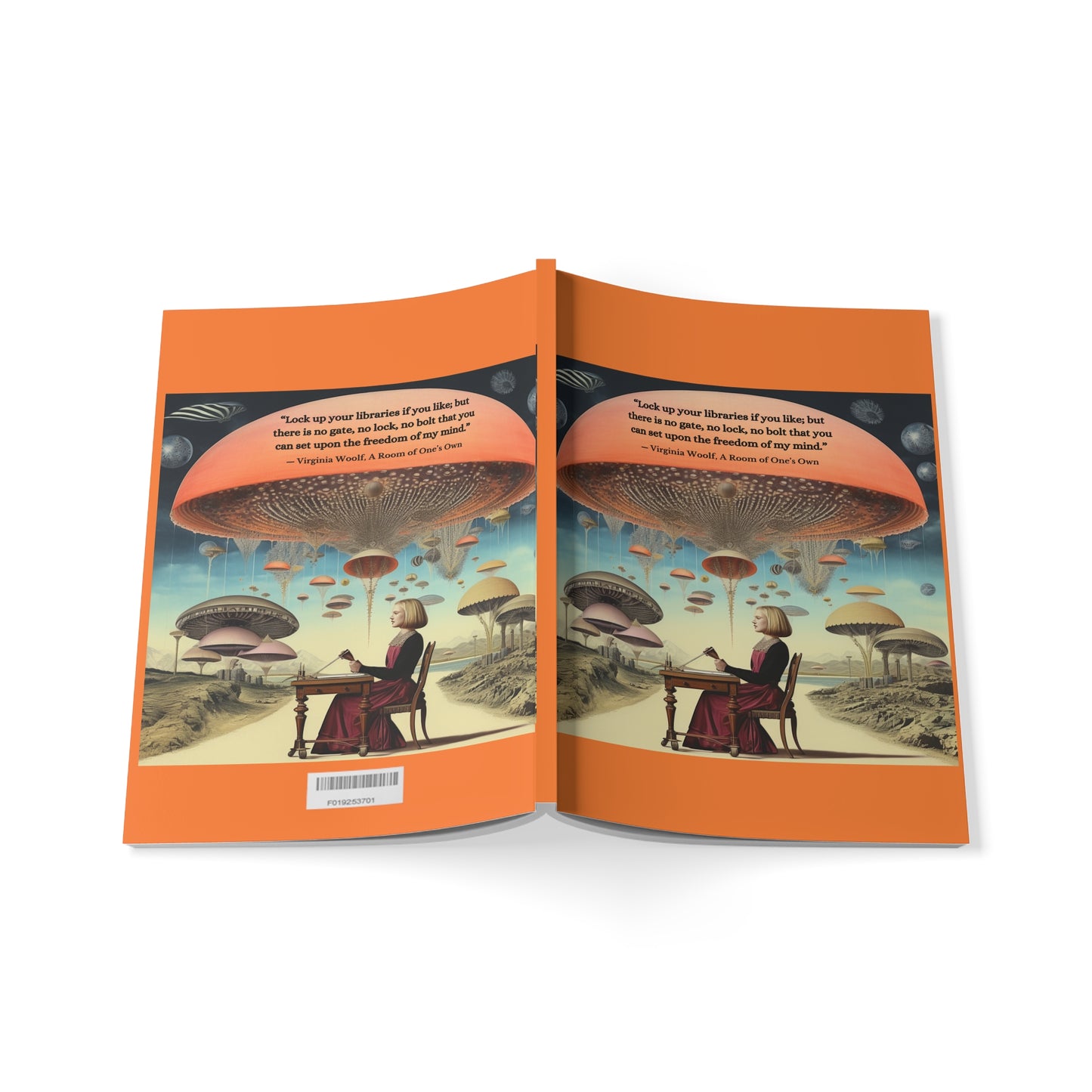 A5 Notebook Virginia Woolf Quote