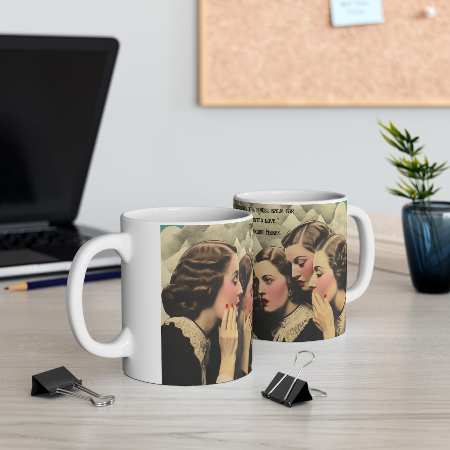 Jane Austen 'Northanger Abbey' Quote Mug - The Ideal Companion for Book Lovers and Beverage Enthusiasts