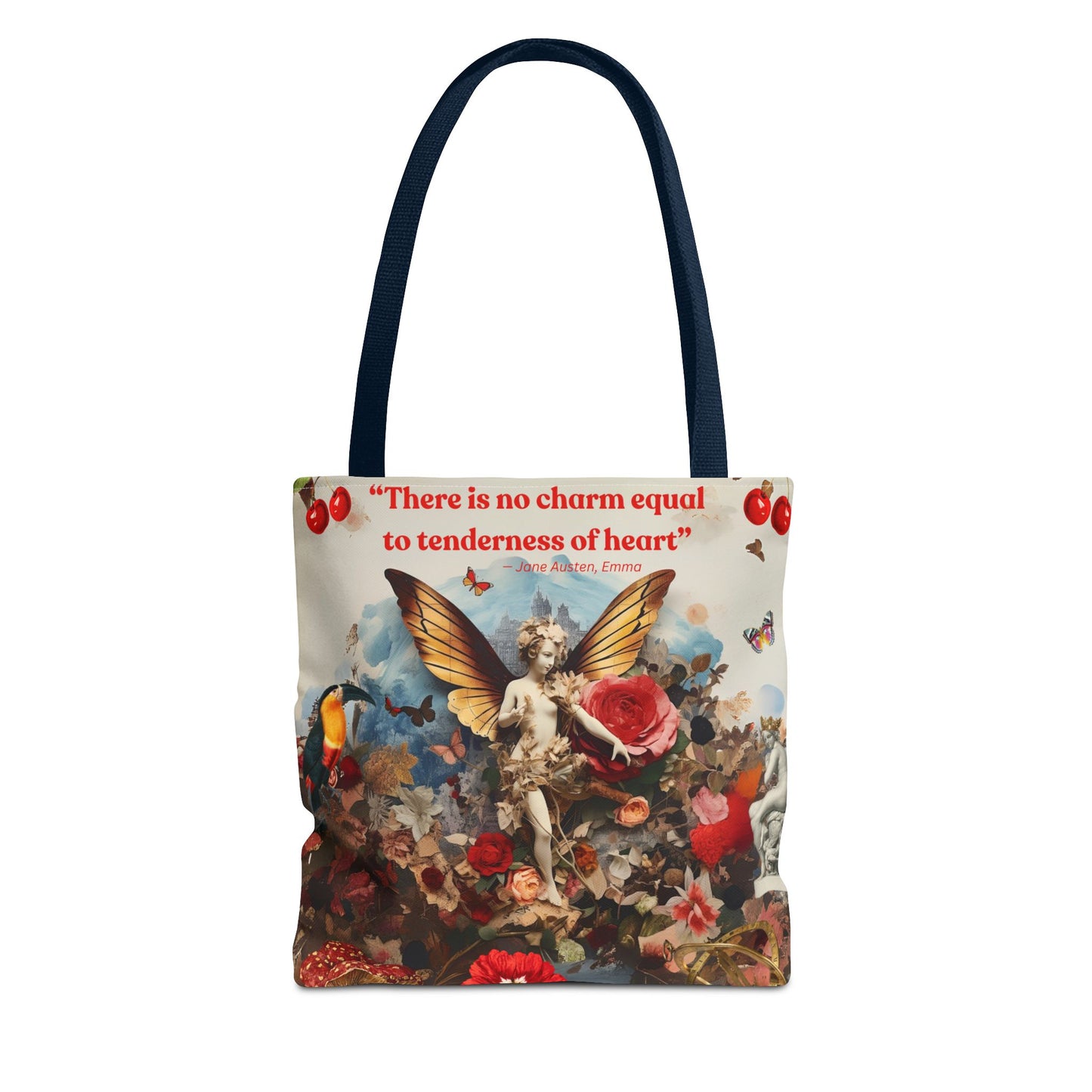 Jane Austen Quote Tote Bag – “There is no charm equal to tenderness of heart.”