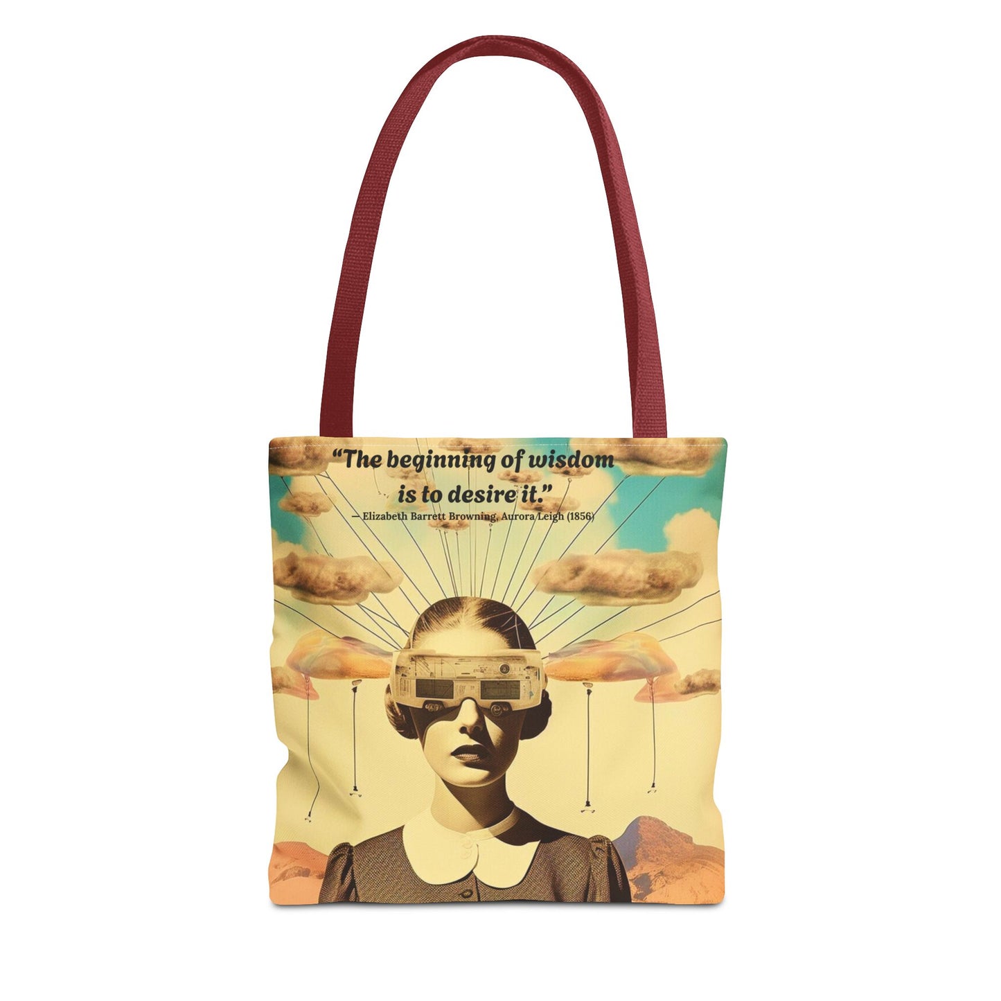 Inspirational Quote Tote Bag – "The Beginning of Wisdom"