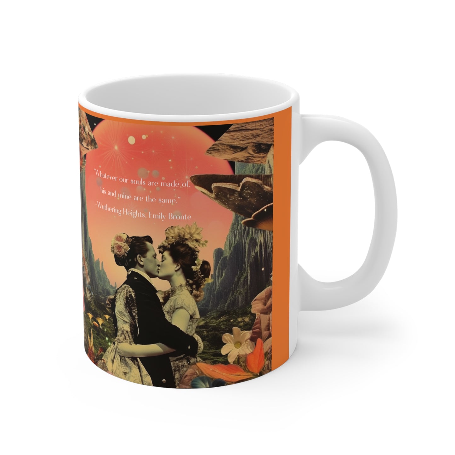 “Whatever Our Souls Are Made Of” – Emily Brontë Quote Mug | Romantic Literary Gift from Wuthering Heights