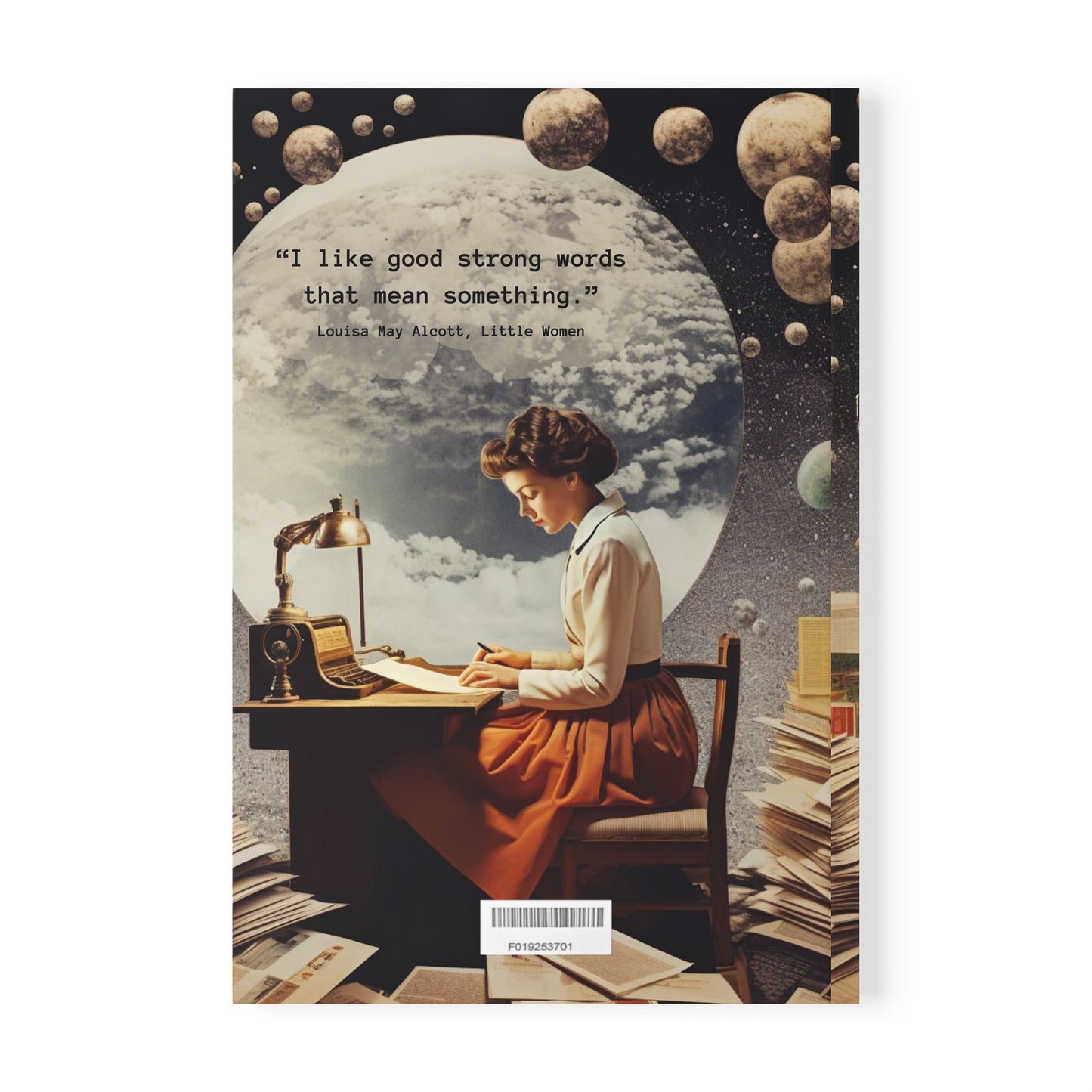 Notebook – “I like good strong words that mean something.” | Louisa May Alcott Quote Journal