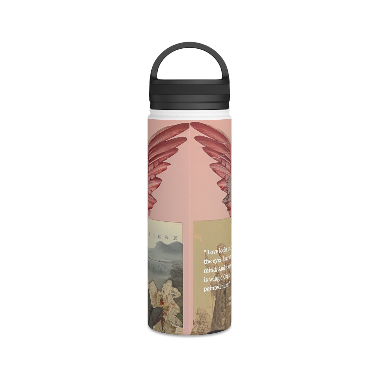 William Shakespeare Inspired Stainless Steel Water Bottle | For Book Lovers & Adventure Seekers