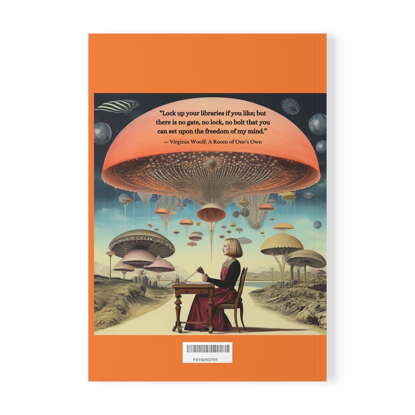 A5 Notebook Virginia Woolf Quote