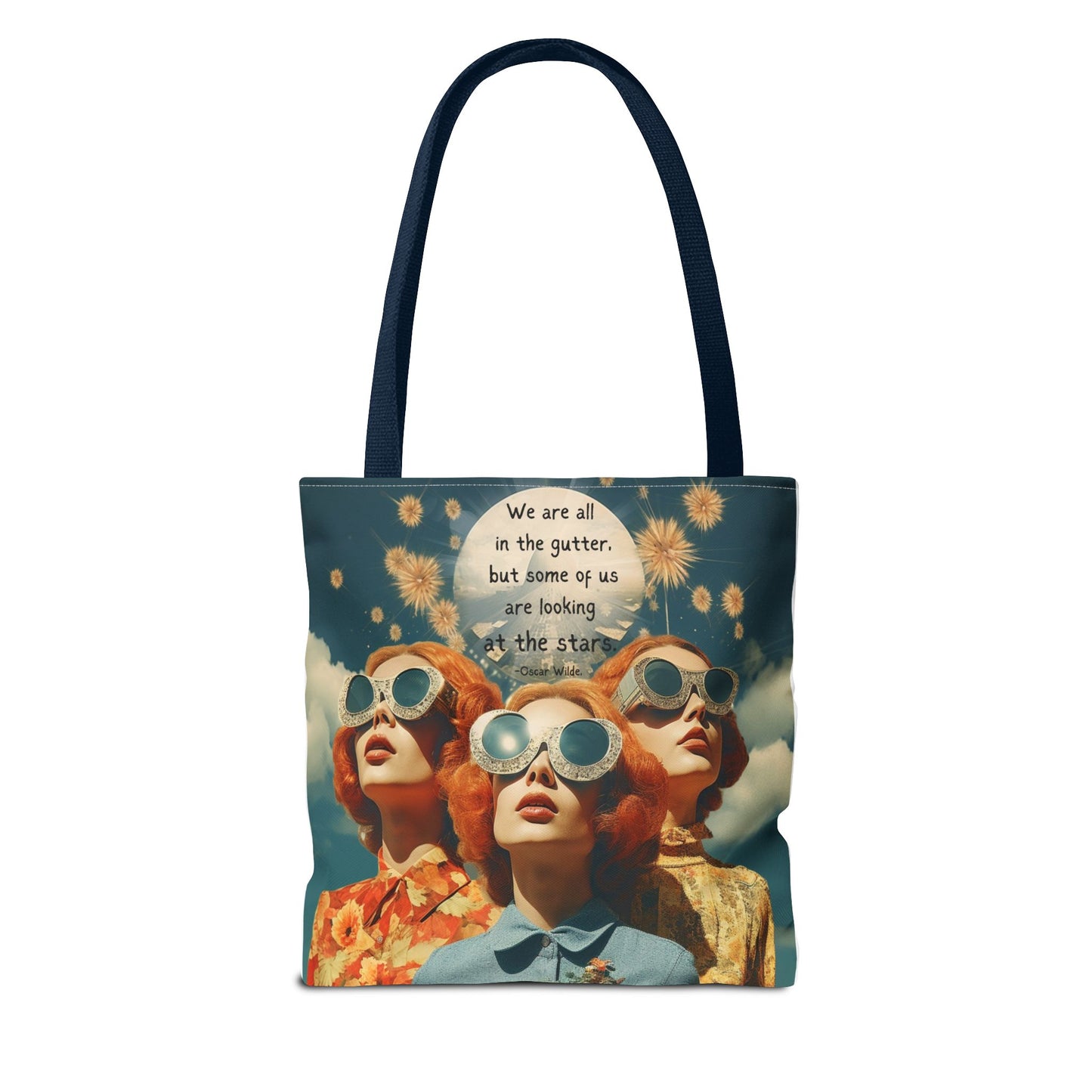 Oscar Wilde Quote Tote Bag – “We are all in the gutter, but some of us are looking at the stars.”
