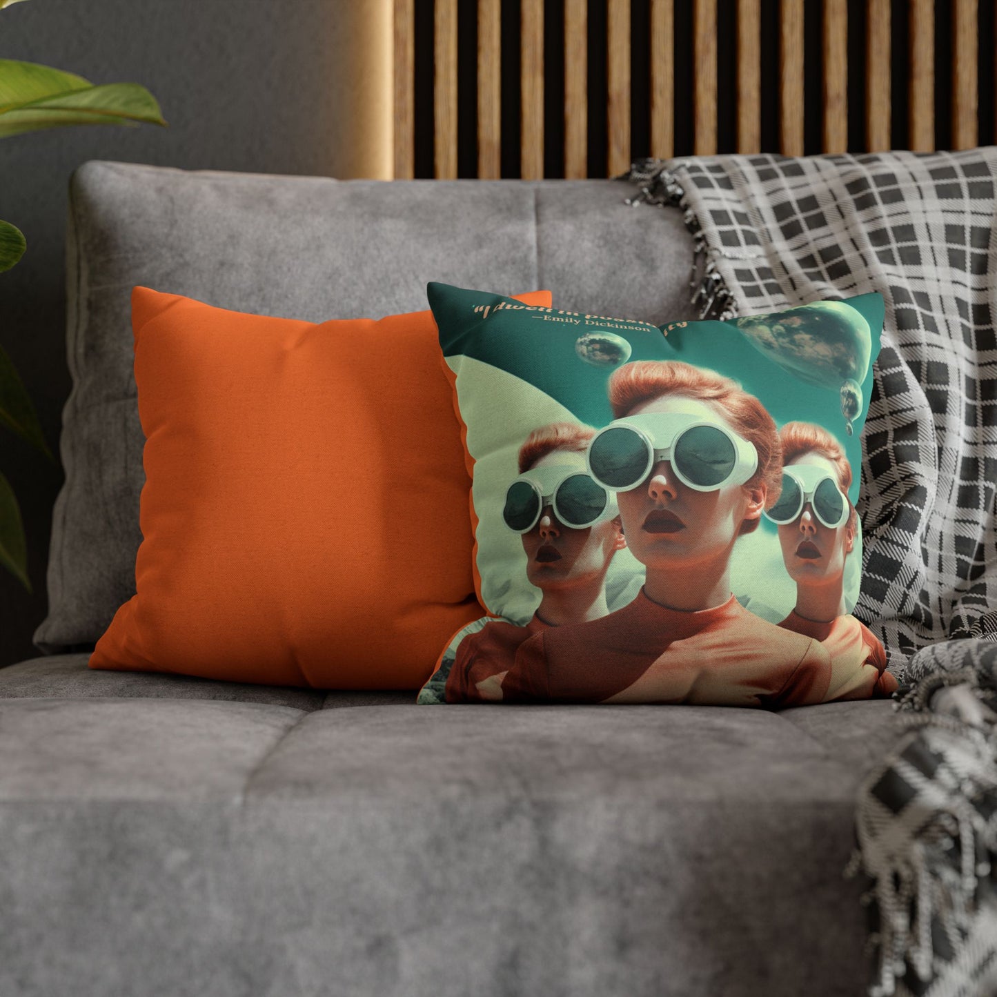 “I Dwell in Possibility” – Emily Dickinson Quote Cushion | Literary Home Décor for Dreamers & Writers