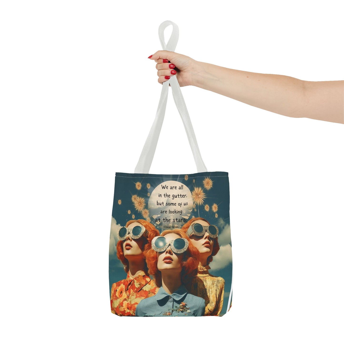 Oscar Wilde Quote Tote Bag – “We are all in the gutter, but some of us are looking at the stars.”