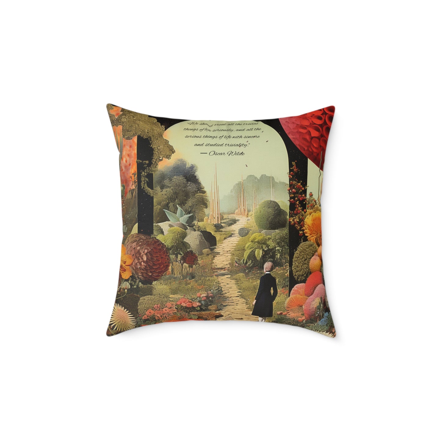 Oscar Wilde "Trivial things" Quote, Luxury Cushion