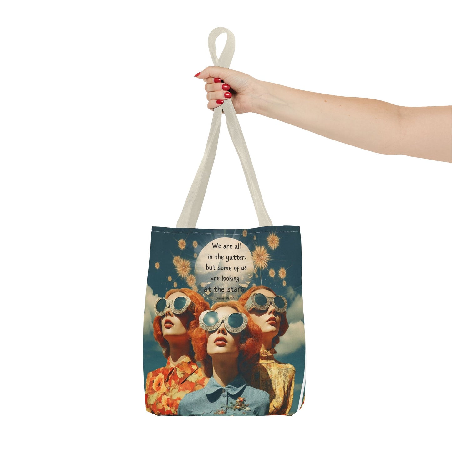 Oscar Wilde Quote Tote Bag – “We are all in the gutter, but some of us are looking at the stars.”