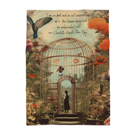 Charlotte Brontë, I Am No Bird, tea Tea Towel