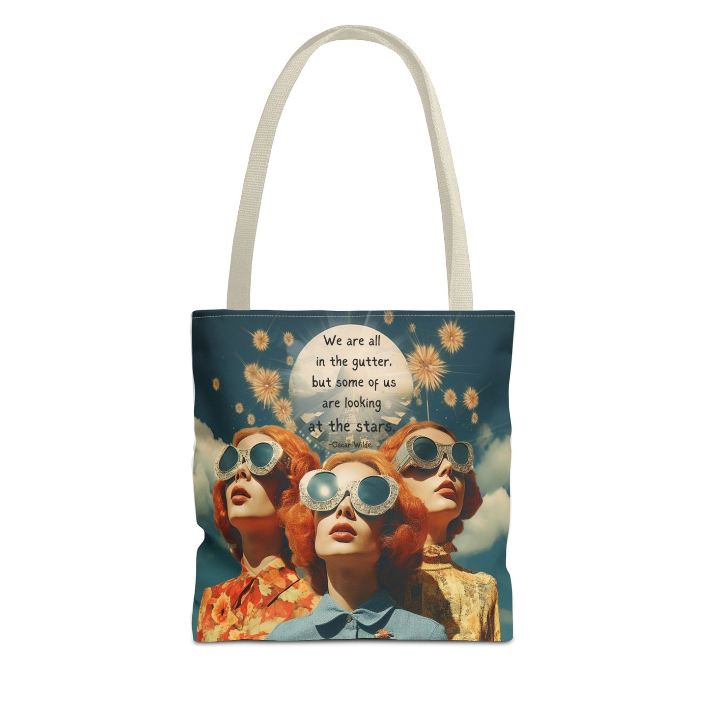 Oscar Wilde Quote Tote Bag – “We are all in the gutter, but some of us are looking at the stars.”