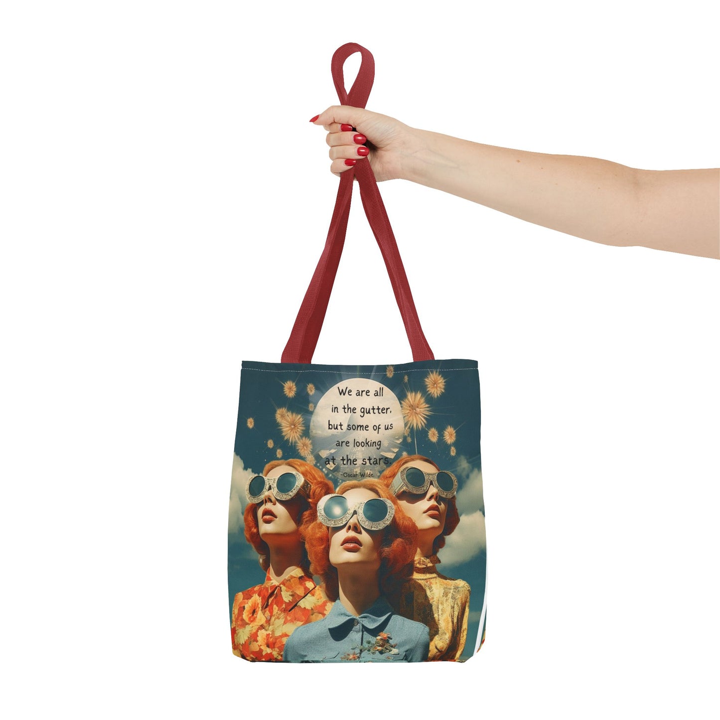 Oscar Wilde Quote Tote Bag – “We are all in the gutter, but some of us are looking at the stars.”