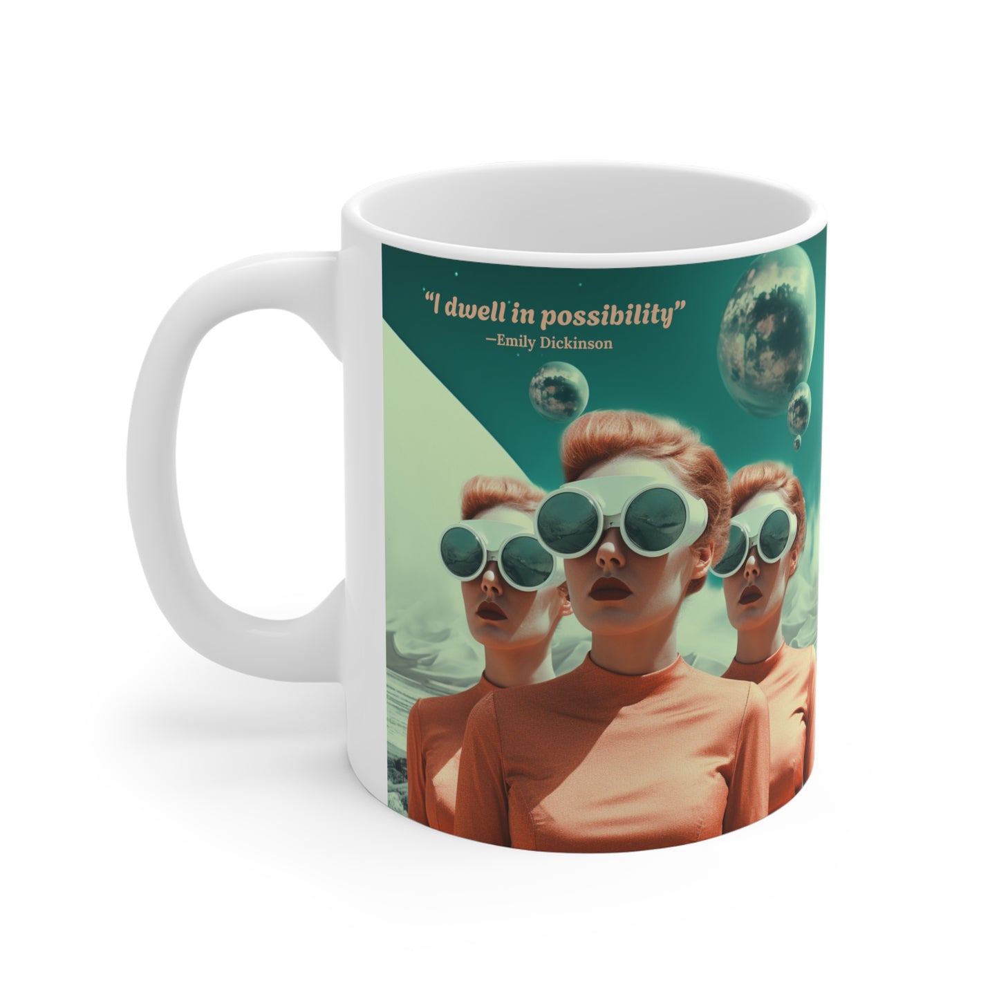 “I Dwell in Possibility” – Emily Dickinson Quote Mug | Literary Gift for Writers & Dreamers