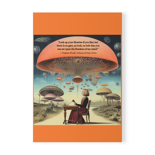 A5 Notebook Virginia Woolf Quote