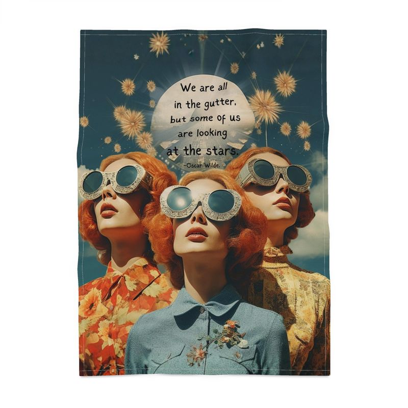 Oscar Wilde — “We Are All in the Gutter” Tea Towel